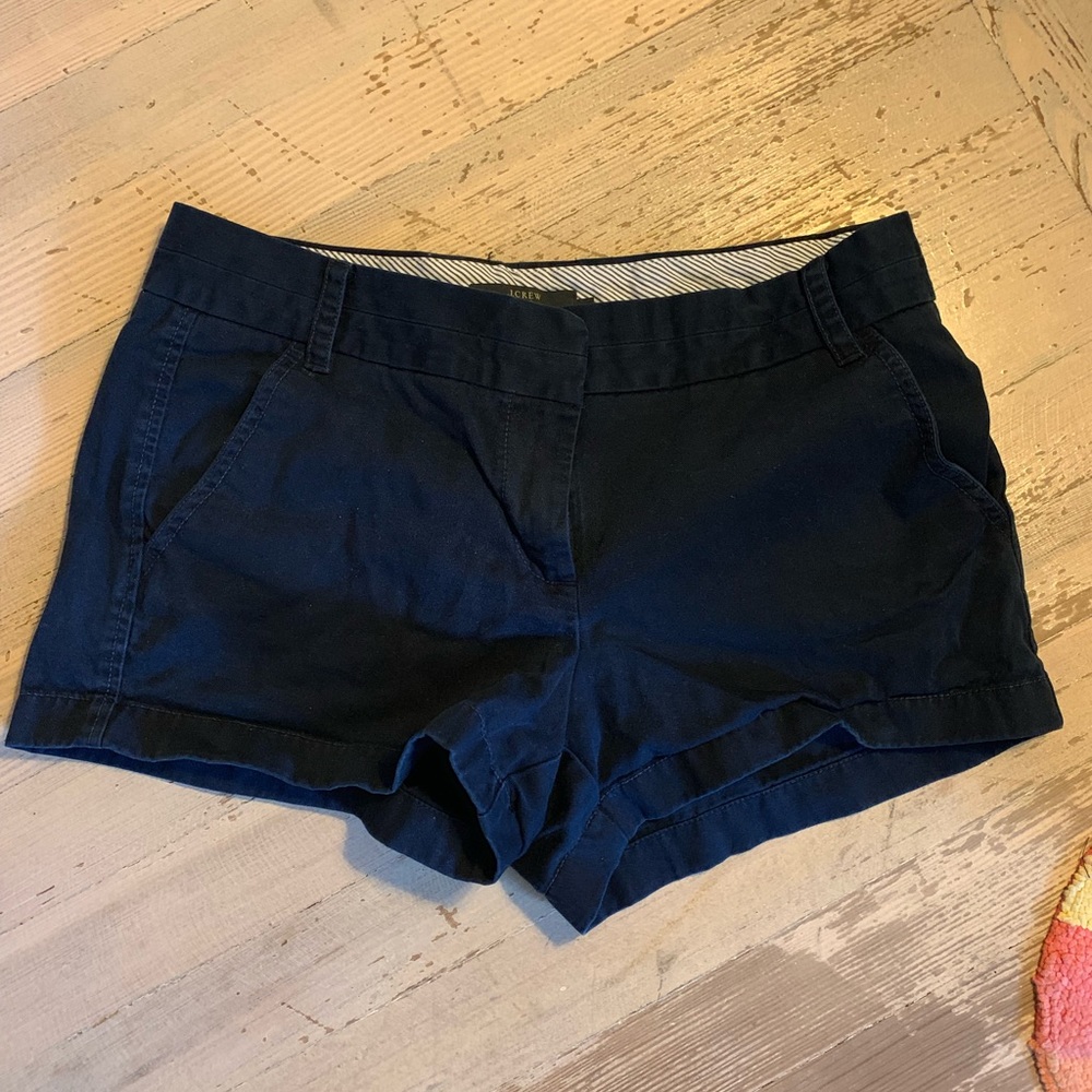 Navy J. Crew Chino Shorts - size 6